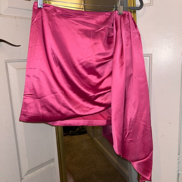 Pink Silk Skirt - Picture 2 of 4